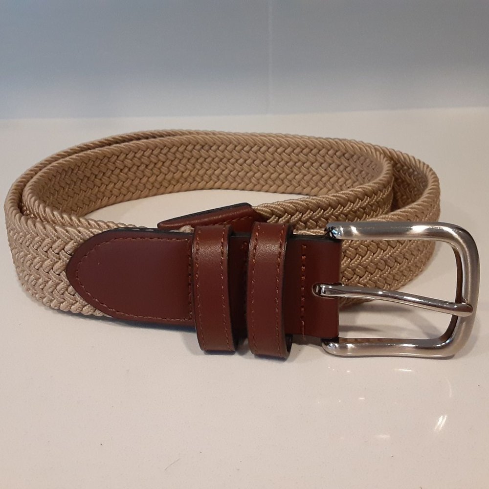 Men's casual stretchy jute belt (38)